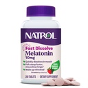 Natrol Melatonin 10mg 빠른 용해 정제 - 딸기 풍미, 200 조사, 수면 지원, 성인을위한 빠른 용해 Melatonin, 200 일 공급