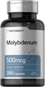 Horbaach Molybdenum 보충교재 | 500mcg | 200의 캡슐 | 아미노산 킬레이트 | 비 GMO, 글루텐 무료