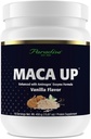 Paradise Herbs Maca Up Vanilla Vegan Protein Powder, Organic Pea & Brown Rice, Maca Root, Aminogen Digestive Enzyme Blend, Nutrim Oat Bran Fiber, 15 서빙, 450 g