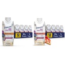30g Protein, 1g Sugar, High Protein Shake, Creamy Peach 및 Cherry Cheesecake Variety Pack, 11 fl oz, 12 팩을 사용하여 최대 단백질 영양 셰이크를 보장합니다.