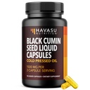 찬 압박된 까만씨 기름 캡슐 - Immune 기능을 위한 1500mg 검정 Cumin 보충교재, 소화 지원 & 전반적인 건강 - 머리 & 피부 Superfood - Nigella Sativa - 1 달 공급, Unflavored