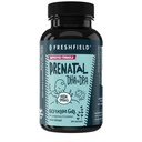 Freshfield Prenatal Vegan Omega 3 DHA : 지속 가능한, Carrageenan 무료, 제 3 자 테스트, Compostable Bottle, 탄소 중립. 심장, 뇌, 관절 건강 w/DPA 지원