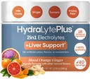 Hydralyte Liver 지원 + 우유 이틀, 심황, 생강, Prickly Pear, 급속한 Rehydration를 위해 공식화되는 녹차 추출물, (Blood 오렌지 생강, 40 Serve Tub)