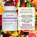 건강한 소화, Gut 건강, 90 캡슐에 대한 Garcinia Cambogia 및 Enzyme 혼합과 여성 및 남성을위한 좋은 건강 BalanceZyme Plus의 GENESIS를 전달