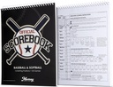 Murray Sporting Goods Baseball & Softball Scorebook - 35 게임 점수 도서 - 점수 보관을위한 점수 유지 도서 - 성인, 청소년, Little League Baseball Softball Scorebook