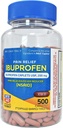 Rite 보조 약국 Ibuprofen 200 mg - 500 코팅 브라운 모자 - 통증 Reliever 및 Fever 흡진기 - 편두통 구호 - 허리 통증 완화 - 관절염 통증 완화 알약 - 통증 킬러