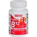 Deva Nutrition Vegan B12 Sublingual 1000 mcg with Folic Acid and B6 Not Certified Kosher - 90 Deva Nutrition의 정제