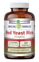 Amazing Formulas Red Yeast Rice Complex | 1570 Mg Per 서빙 | 120 Veggie Capsules | Alpha Lipoic Acid, CoQ10, Milk Thistle Extract | 미국산