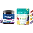 벤처 Pal Moisturizing 마그네슘 로션 & Sugar Free Electrolyte Powder Packets(16 스틱)