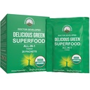 피크 성능 유기 녹색 Superfood Powder Single Serve Travel Packets. 25+를 가진 제일 맛 유기 녹색 주스 최고 음식 최대 에너지를 위한 모든 자연적인 성분. (20 팩)