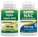 제일 자연적인 알파 Lipoic 산 600 mg & NAC 600 mg