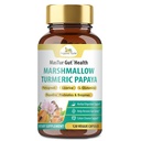 유기 Veda Marshmallow Turmeric Gut 보충교재 - 소화 건강, 누출 Gut 수선 & Cleanse 지원 - Papaya 소화 효소, Prebiotics, L 글루타민, 녹색 바나나, Psyllium Husk - 120 캡슐
