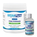 KALA HEALTH MSMPure MSM 유기 알로에 8oz 뭉치를 가진 정밀한 분말 1lb와 MSM 젤