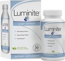 Luminite 수면 지원 - 야간 수면 보조 보충교재 - L-Tryptophan, Melatonin, Chammomile - Non Habit Forming, 30 Count