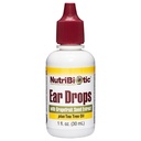 NutriBiotic – Ear Drops, 1 Fl Oz | 포도나무 씨앗 추출물 및 티 트리 오일의 Gentle & Soothing Ear Support | Vegan | Non-Medicated | GMOs & 글루텐없이 제작