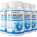 Probiotic 300 억 CFU - Digestive & Gut, Immune, Bloating Health - 여성 및 남성을위한 Probiotics - 매일 Dairy 무료, 선반 안정 - 240 개