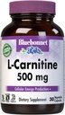 Bluebonnet 영양 L-Carnitine 500mg의 수송 지방산*의 부스트 세포 에너지*, Soy 자유로운, 글루텐 자유로운, 비 GMO, 고약 증명되는, Vegan, 30 식물성 캡슐, 30의 서빙