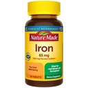 자연 만든 철 65 mg (325 mg 철 황산염) 정제, 적혈구 지원, 180 정제, 180 일 공급을 위한 규정식 보충교재