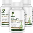 여성 및 남성을위한 프로 바이오 틱스 - 200 억 CFU 12 스트린 Probiotics Digestive Health Gut & Immune Health, Energy, 유기 프리 바이오 틱스와 프로 바이오 틱스 선반 안정 180 캡슐