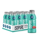 Isopure Zero Carb 32g Clear Protein Ready-to-Drink, Whey Protein Isolate, 블루 라즈베리, 12 팩 (패키지 May Vary)