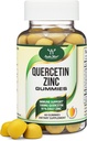 아연을 가진 Quercetin Gummies (100mg의 Quercetin와 서빙 당 91% 매일 아연) 60 Mango는 성인과 아이 (비 GMO 및 글루텐 자유로운)를 위한 Chewable Immune 지원 Gummies를 두배로 합니다