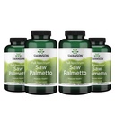 Swanson Saw Palmetto - 남성 전립선 건강 지원을위한 초본 보충 - 천연 헤어 보충 및 유린 건강 지원 (540 mg 250 캡슐) (4 팩)