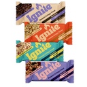 Ignite Bars 고단백 스낵, 낮은 설탕 단백질 스낵, 성인 및 어린이를위한 건강한 스낵, 섬유 바 Crispy 치료 - 글루텐 무료, Paleo 및 개별적으로 포장 된 전력 Boost Protein Bars 다양한 팩