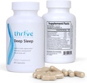 거친 좋은 깊은 수면 - 칼슘 탄산염, 비타민 B6, 마그네슘과 수면 보충 - Melatonin, L-Tryptophan, 5-HTP, Inositol, 천연 식물 추출물과 수면 보조 공식 - 60 Veggie 캡슐