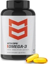 MTN OPS Omega 3 물고기 기름 보충교재, 건강한 심장, 합동 & 뼈 건강을 위한 1000mg 지방산 Softgels, 30의 서빙