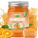 ACEYO (12 OZ) 바다 Moss 젤 유기 익지않는 Vegan 오렌지 맛 아일랜드어 Seamoss 102 비타민과 무기물 야생 Harvested 비 GMO 면역 방어 부스터 Thyroid 소화 지원
