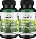 Swanson Full Spectrum Turmeric Hawthorn & Cayenne 60 캡슐 (2 팩)