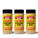 Bragg Nutritional Yeast Seasoning – Vegan, 글루텐 무료 치즈 조각 – 단백질 및 비타민의 좋은 소스 – 영양 사보리 파르메산 치즈 대체 – 비 GMO Verified, 4.5 온스, 3-Pack
