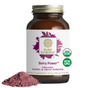 PURE SYNERGY Berry Power | 유기농 베리 및 과일 분말 | 유기 Acai, Camu Camu, Wild Blueberry와 산화 보충 | 건강한 노화, 면역, 피부 지원 (5.3 oz 분말)