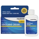 HealthWise 최대 강도 리도카인 크림 | nums Away Pain | long-Lasting Relief | Non-Greasy | 1.75 Oz