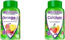 Vitafusion Omega-3 Gummy Vitamins, Berry Lemonade flavored, 심장 건강 비타민(1) & 뼈와 치아 지원, 과일 및 크림 맛에 대한 Chewable 칼슘 거미 비타민