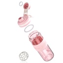 셰이커 병 - 650ml / 23oz, 내구성 및 누출 방지, 슈퍼 크림 피트니스 단백질 쉐이크에 완벽한 - 핑크