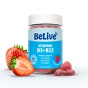 B12 비타민 B12와 비타민 D3 Gummies - Vegan 비타민 B12 & D3를 가진 60 Ct I 면역 지원 Gummies는, 강화한 뼈 & 근육 힘, Hearth 건강 및 에너지 - 딸기 풍미를 제공합니다