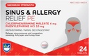 Rite Aid Sinus & Allergy Relief PE Tablets, 최대 힘 24 조사 | 항히스타민 및 Nasal Decongestant | 4 시간 알레르기 약물 | 알레르기 및 혼잡 완화