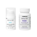 Skinuva® Scar (0.5 oz) & Bruise (14 캡슐) - 성장 인자 & Homeopathic Bruise Remedy와 공식화 된 고급 실리콘 크림 Arnica, Bromelain 및 아연
