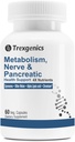 GYMNEMA 75 % Gymnenic Acid 150 mg, Bitter Melon 5 % Bitters 150 mg, Chromium & Alpha LIPOIC ACID150mg (60 Vegan 캡슐)와 Trexgenics 대사 지원 (팩 1)