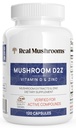 Real Mushrooms 아연 및 비타민 D2 캡슐 - 유기 Chaga 및 Reishi 버섯 추출물 - 전반적인 웰빙 지원을위한 비타민 - Vegan, Non-GMO, 글루텐 - 무료 - 120 카운트 버섯 보충
