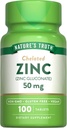 자연의 진실 킬레이트 아연 50 mg 정제 - 100 ct, 2 팩