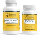 연구 영양 MycoPul Binder & Core Minerals Bundle - Binder 프로토콜 (2 제품) 동안 신체의 미네랄 상태를 지원합니다.