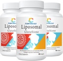 Liposomal 글루타티온 Softgels는, 흡수를 강화했습니다 - Liposomal 납품, 활동적인 모양 L 글루타티온, 세포질, Immune 기능 & 간결 Detox, 산화 방지제 공식, 글루텐 자유로운, 180 Softgels에서 부유한