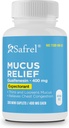 Safrel Pharma Mucus Relief Guaifenesin 400 mg - 빠른 행동 기대, 얇은 및 Loosens Mucus, 가슴 혼잡, 기침, 감기 및 독감 | (300 개)