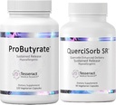 Tesseract Gut & Immune 지원 번들 – ProButyrate 600mg & QuerciSorb SR Quercetin 400mg, 120 + 90 캡슐, 위장 & 면역 건강, Hypoallergenic