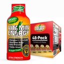 비타민 에너지 Focus+ 여분 힘 에너지 탄 망고 48 팩, 260mg 자연적인 카페인, B 비타민, CoQ10, 아미노산, 초점, 생산력 & 명확성, 영 설탕, 글루텐 자유로운, 1.93 fl oz