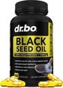 Black Seed Oil Capsules Vegan - Pure Cold Pressed Black Seed Oil Nigella Sativa Cumin for Skin & Hair Health, 500mg, 2 캡슐 서빙 Blackseed 액체 캡슐 Halal - 60 Softgels 약