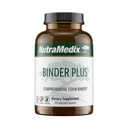 NutraMedix Binder Plus - 종합적인 Toxin Binder & Body Detoxifier - Prebiotic 산화 방지제 지원 + Inulin, Bentonite, 알로에 Vera, 활성화된 Charcoal, Fulvic 무기물 & Chitosan (120 캡슐)