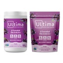 Ultima Replenisher Electrolyte Powder Drink Mix 번들 - 설탕 무료 - 포도, 90 서빙 용기 및 20 Stickpacks - 6 Electrolytes 및 Minerals - Keto Friendly, Vegan, Non-GMO